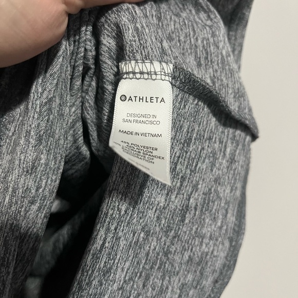 Athleta Gray Boxy Muscle Tee Relaxed Fit - Picture 4 of 8